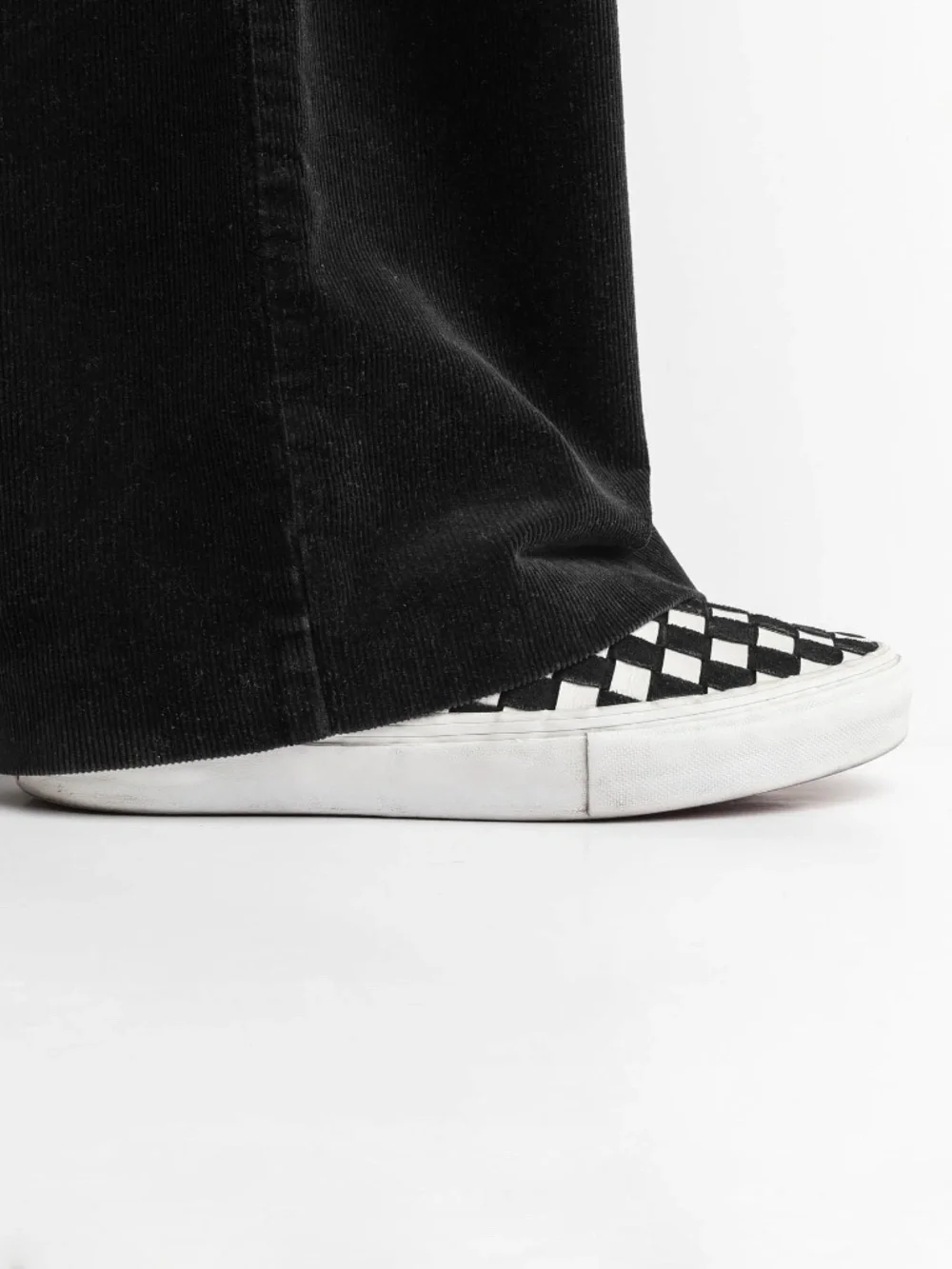 Super Rare Vans x Barneys New York OG LX Woven Leather Checker Slip On 2015